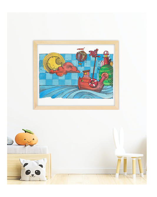 🚤 “La Barca Rossa e la Luna”