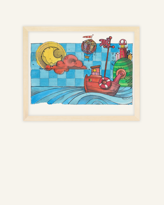 🚤 “La Barca Rossa e la Luna”